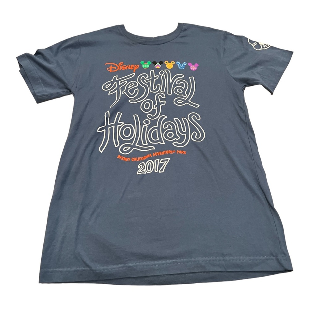 Disneyland Festival of Holidays 2017 Passholder Tshirt Sz S